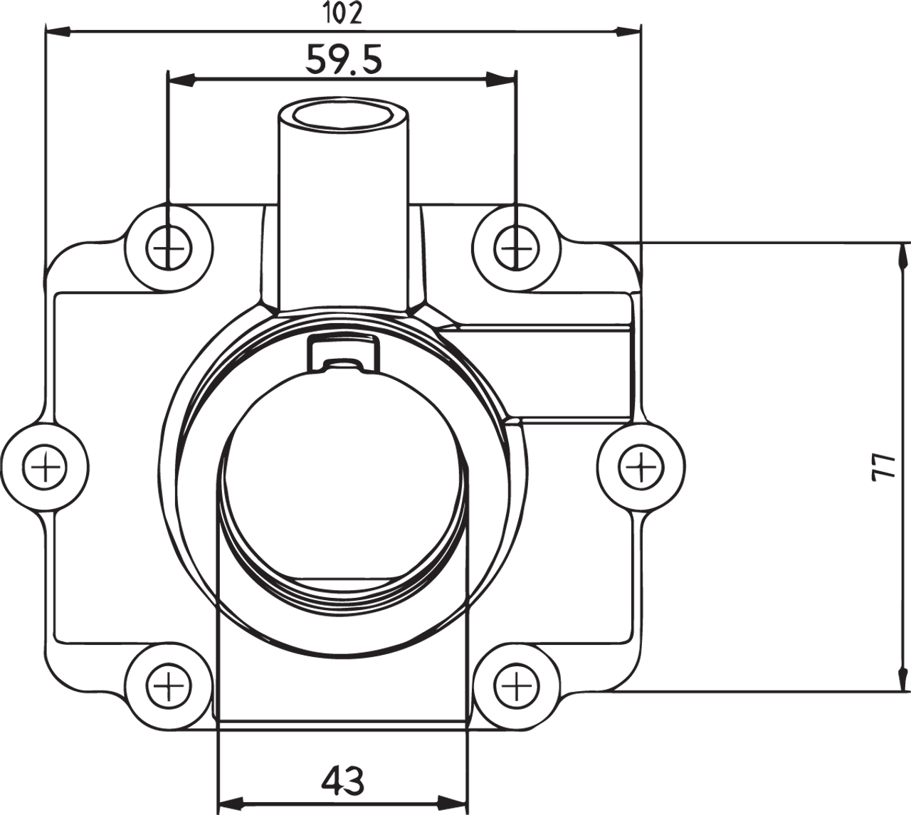 Kimpex Carburetor Flange for 1998 Polaris 600 RMK 301733