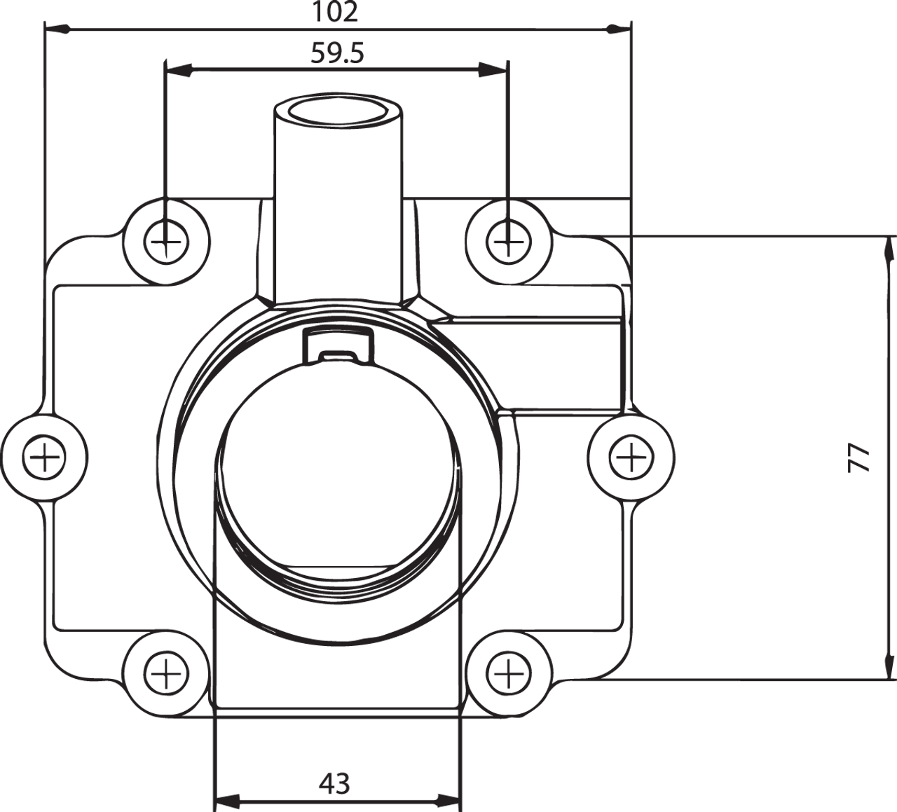 Kimpex Carburetor Flange for 1999-2000 Polaris 600 RMK 600 XC 700 RMK 700 XC 301735