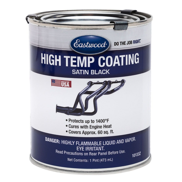 Eastwood 10133Z Satin Black Hi Temp Paint Pint