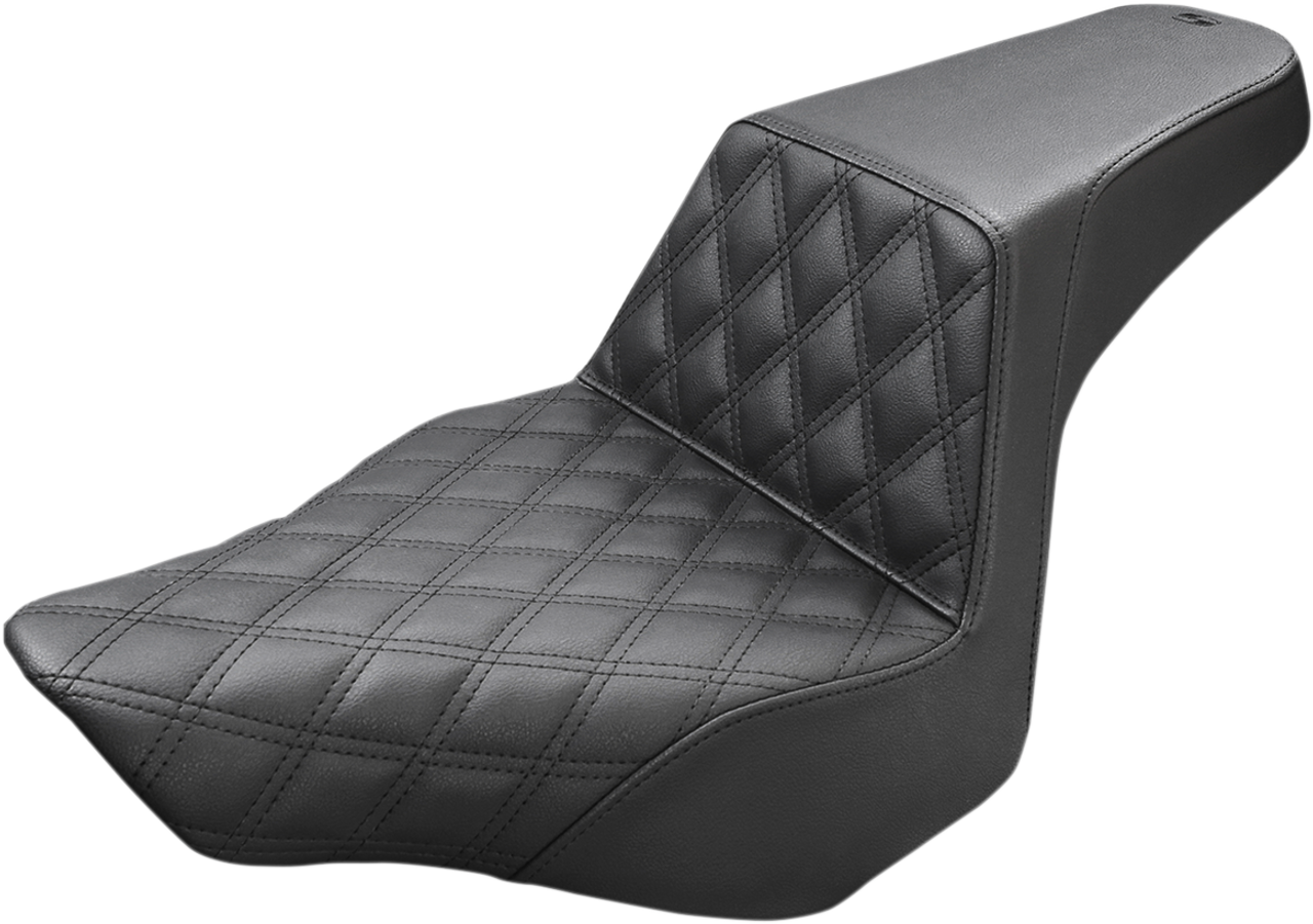 SADDLEMEN Step Up Seat - Driver Lattice Stitched - FXSB 813-27-172