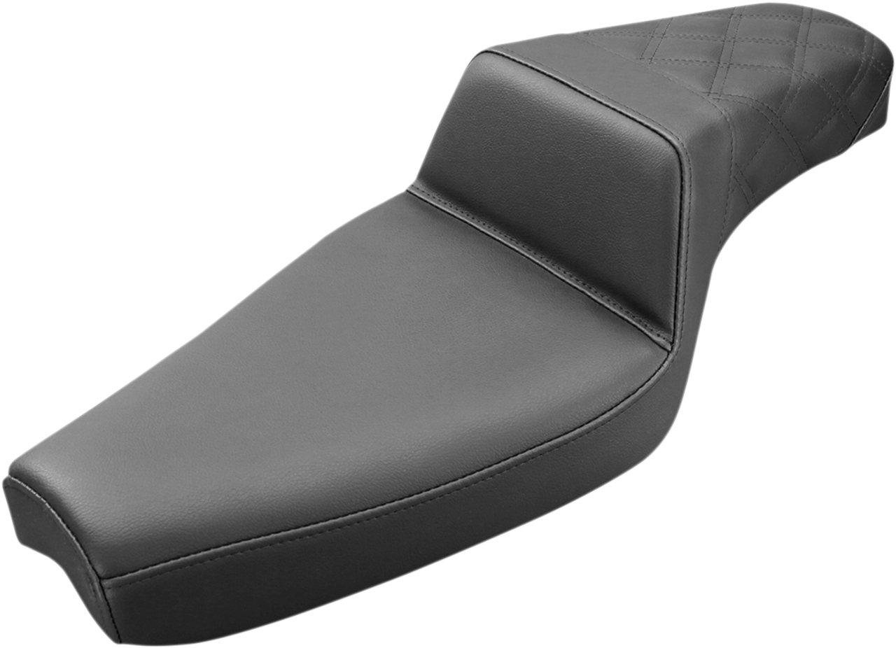 SADDLEMEN Step Up Seat - Rear Lattice Stitched - XL 807-03-173