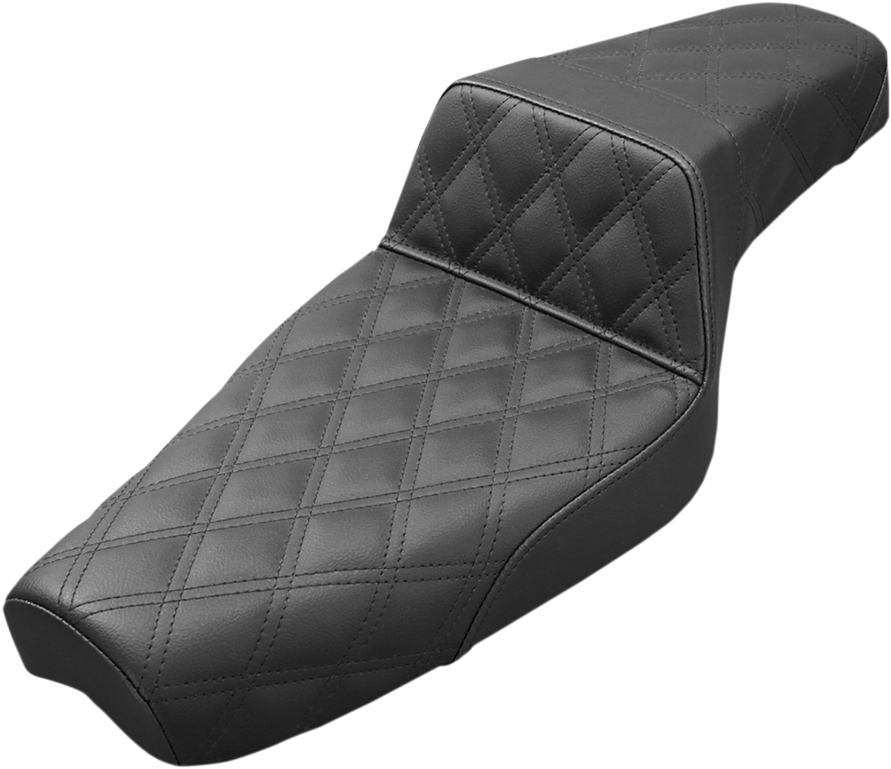 SADDLEMEN Step Up Seat - Lattice Stitched - Black - XL 879-03-175