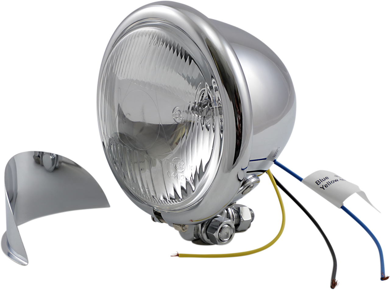 DRAG SPECIALTIES 4 1/2" Spotlight with Visor H-3 20-0026-BX-LB2