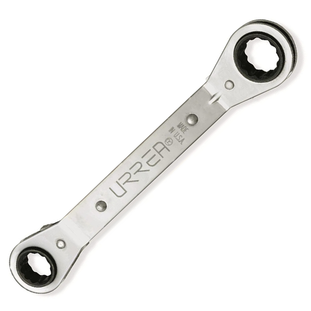 Urrea 1181M Metric Offset Ratcheting Box-End Wrench, 7 x 8 mm