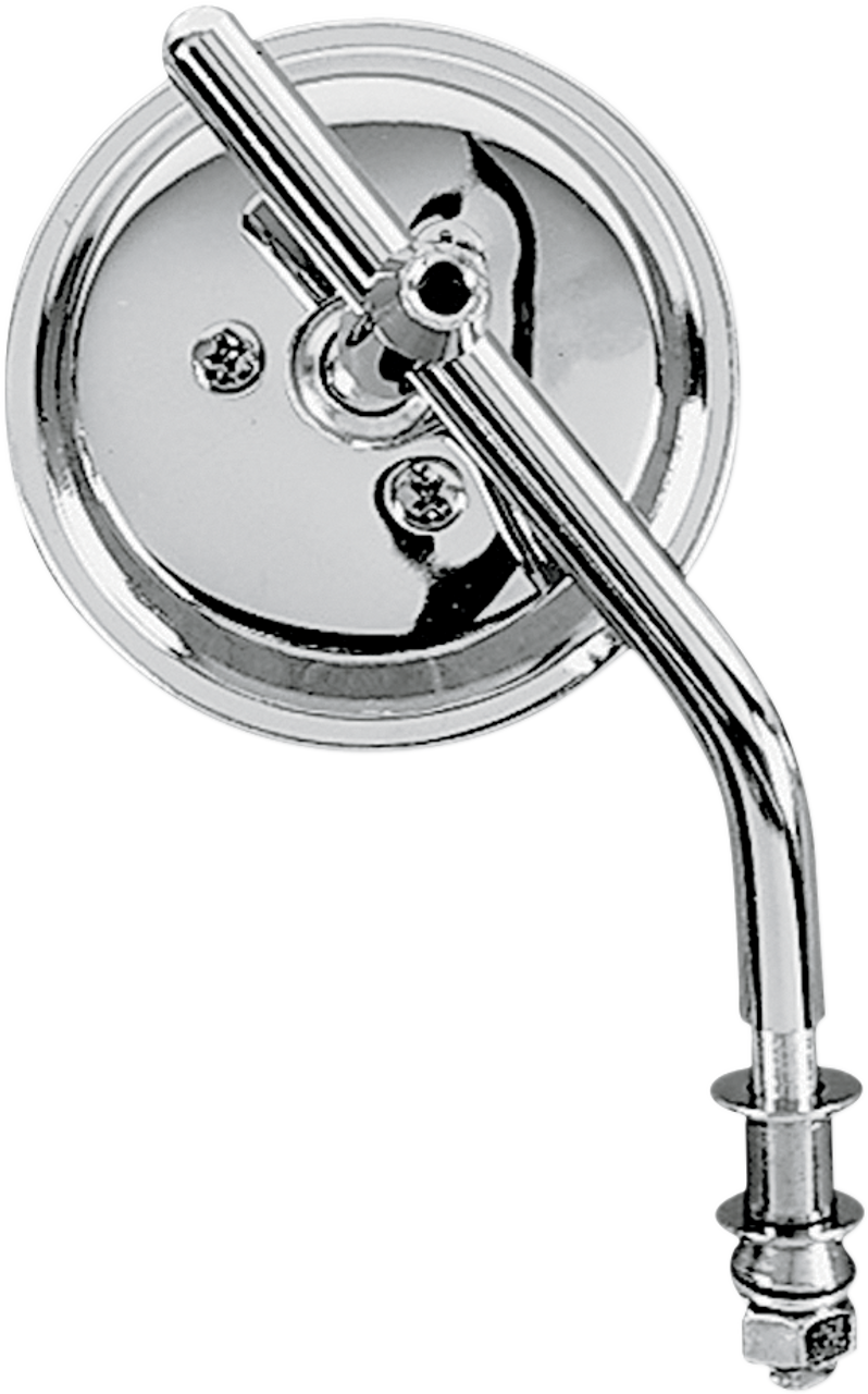 DRAG SPECIALTIES 3" Round Mirror - Adjustable Stem KA-26-BC428