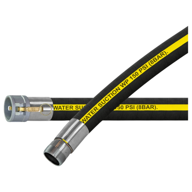 Abbott Rubber 1210-1250-20-CN 1-1/4" ID x 20 Ft Water Suction Hose