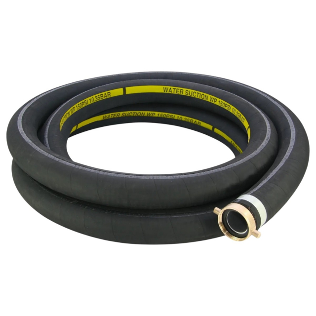 Abbott Rubber 1210-2500-20 2-1/2" x 20 Ft Rubber Water Suction Hose