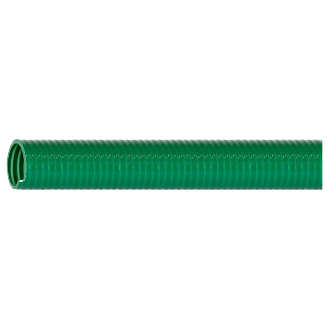 Abbott Rubber 1240-1000-25 1" ID x 25 Ft Green PVC Water Suction Hose