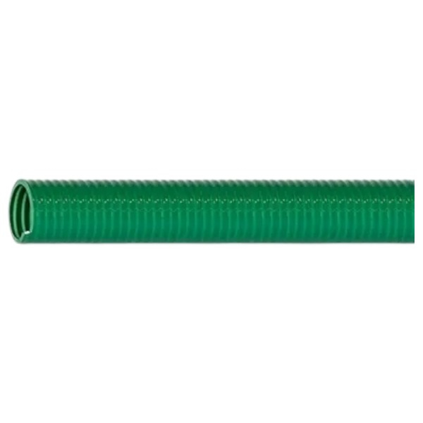Abbott Rubber 1240-1250-100 1-1/4" ID Green PVC Water Suction Hose