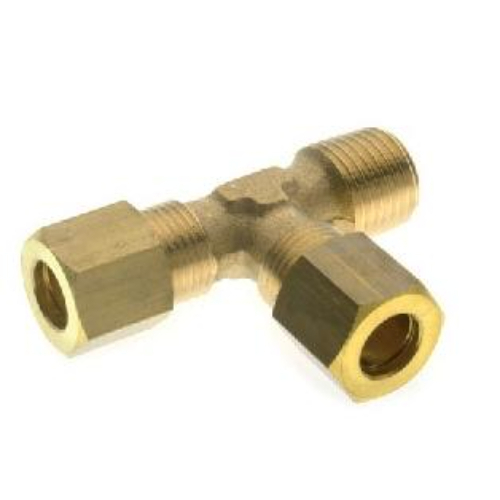 Aignep 13230-10-1/4 Tee Male Adaptor off Set Leg 10 Tube 1/4"