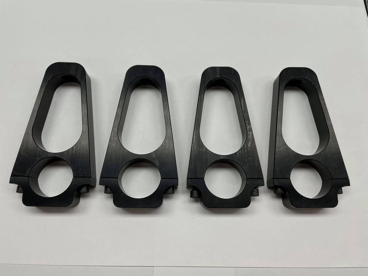 Hood Pin Mounts 4.5" x 1.5" Clamp-On Bolt for Dirt Late Model Modified IMCA