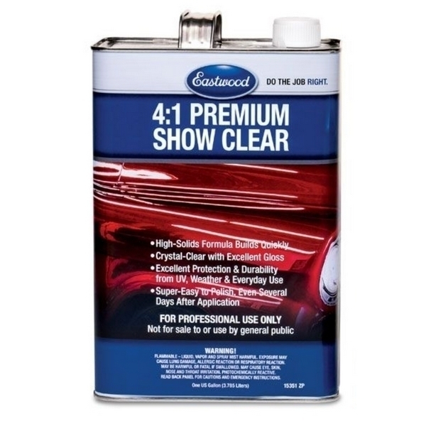 Eastwood 15351ZPPKG 4:1 High Solids Urethane Premium Show Clear 128Oz