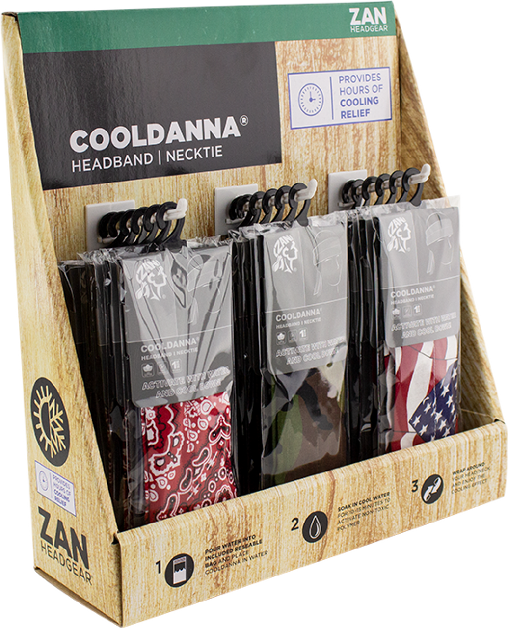 ZAN HEADGEAR Cotton Cooldanna - 18 pack PPO08