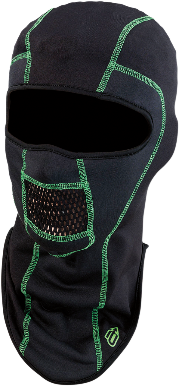 ARCTIVA Balaclava Pro - Black/Green - Small/Medium 2503-0377