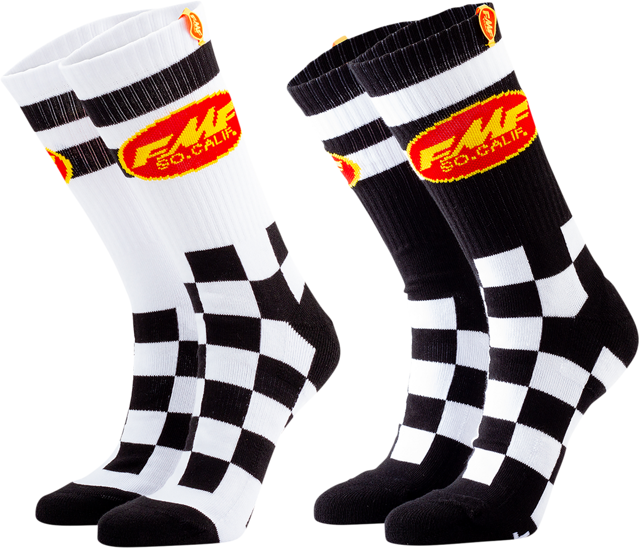 FMF Checker Socks - 2 pack - One Size HO20194902AST