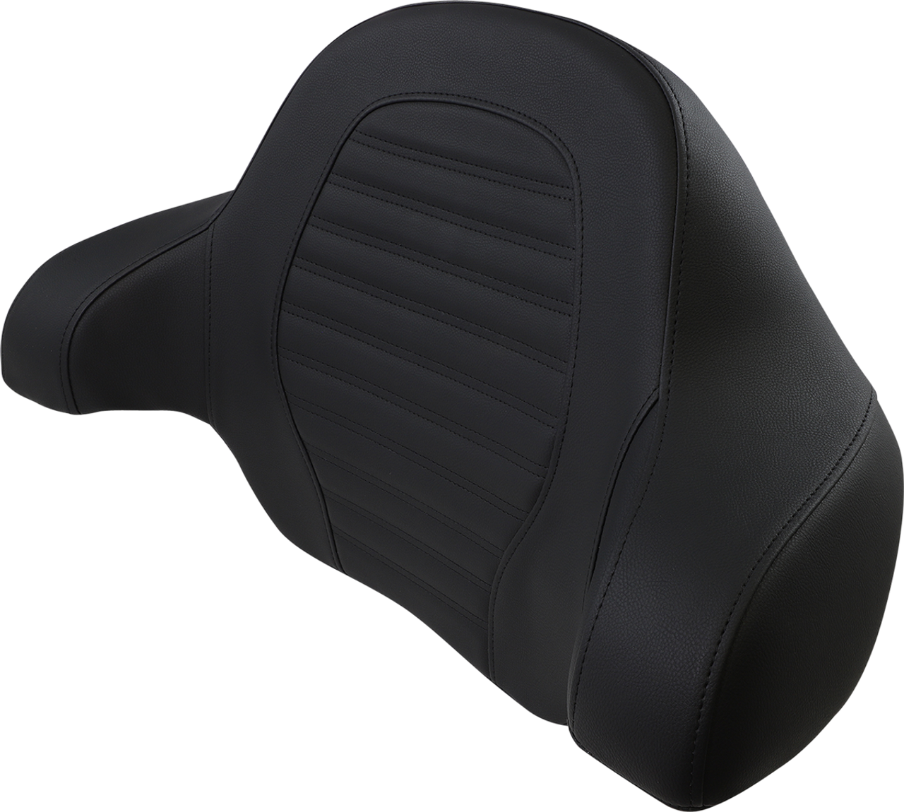 SADDLEMEN Tour-Pak‚® Backrest Pad - Roll Pleat Slim Seat - Black 814-07-TPACK-RP