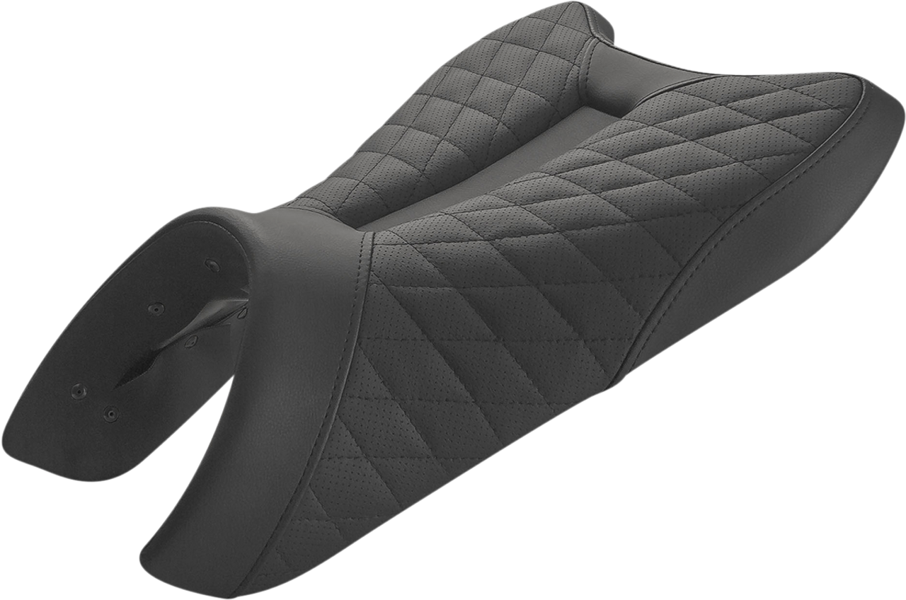 SADDLEMEN Track Seat - Lattice Stitched - Black 0810-KT17
