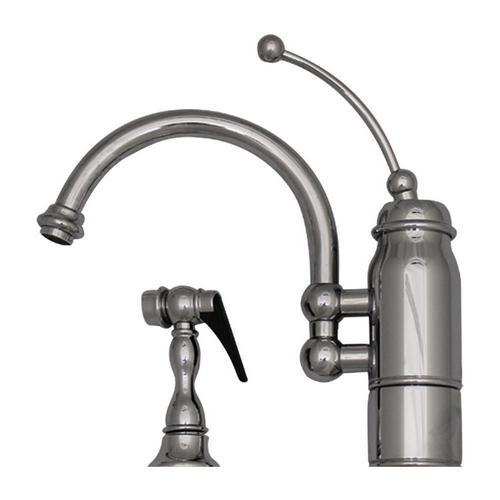 Whitehaus 3-3170-C Faucet Kitchen with Curved Extended Stick Handle