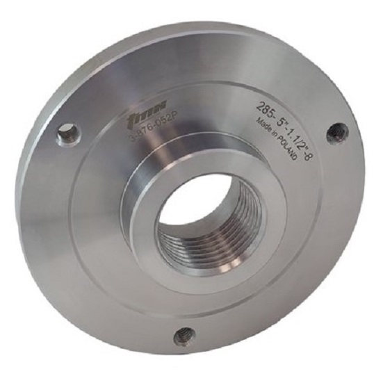 Toolmex 3-876-052P 5" Steel Backplate for SET-TRU Chucks