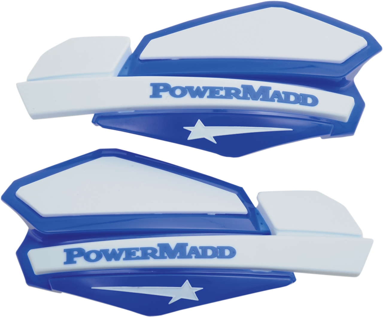 PowerMadd Cobra Handguards Blue/White 34221