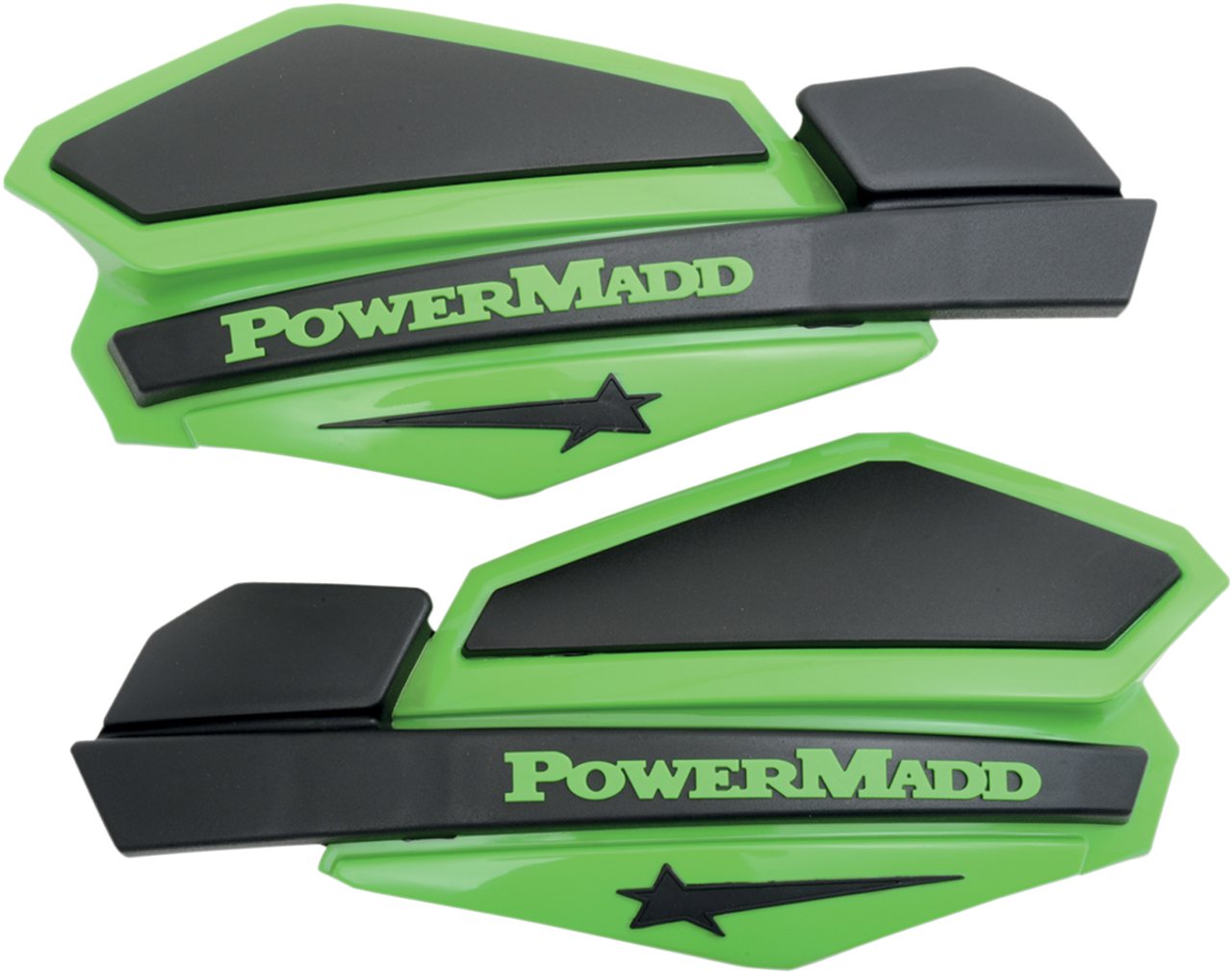 Powermadd Star Series Handguards Green/Black 34203