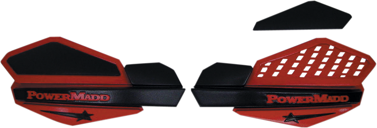 PowerMadd Cobra Handguards Red/Black 34202