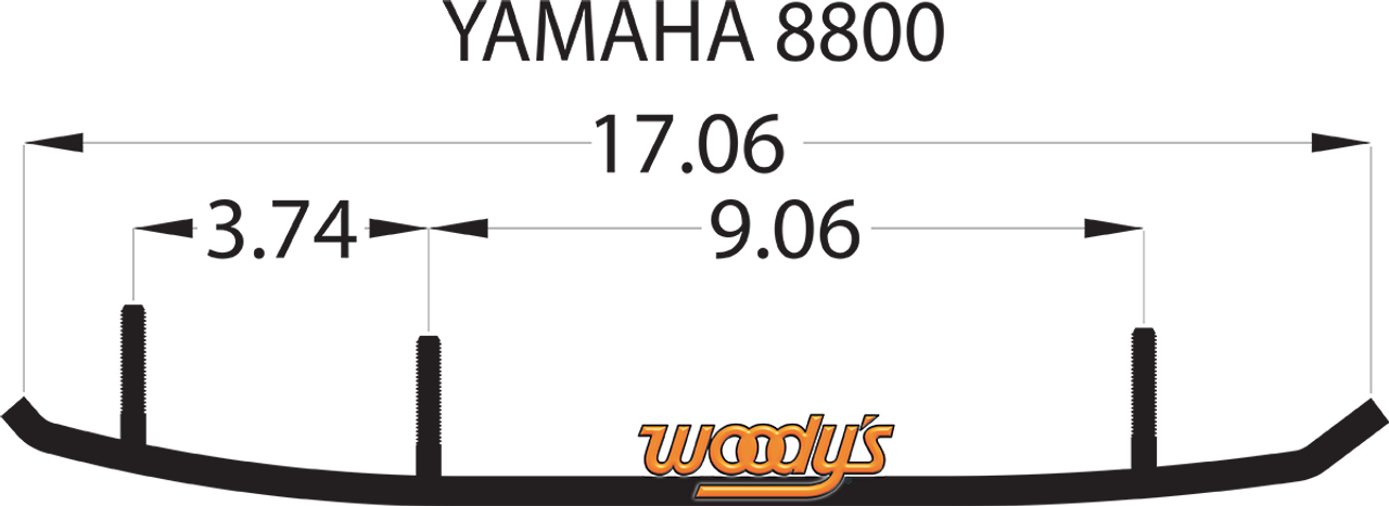 Woody's Trail Blazer IV Flat-Top 6" 60° Yamaha Sidewinder 2017 TYV4-8800