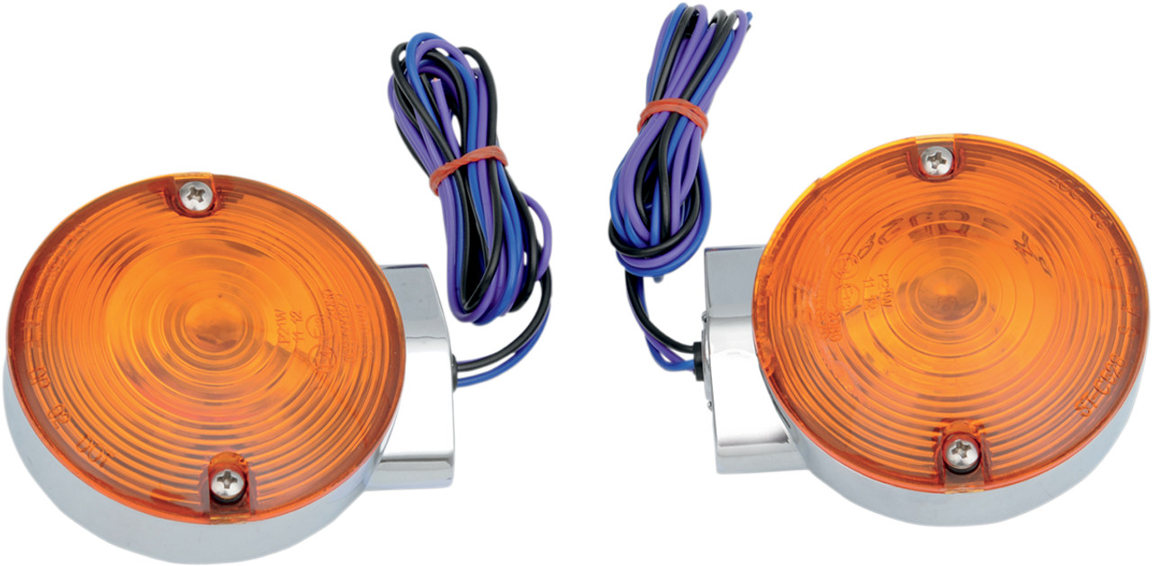 DRAG SPECIALTIES Turn Signal Light Kit - Chrome - Front FLT L12-6030AF