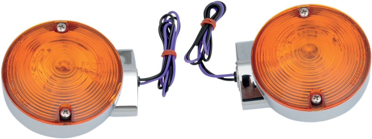 DRAG SPECIALTIES Turn Signal Light Kit - Chrome - Rear FLT L12-6030AR