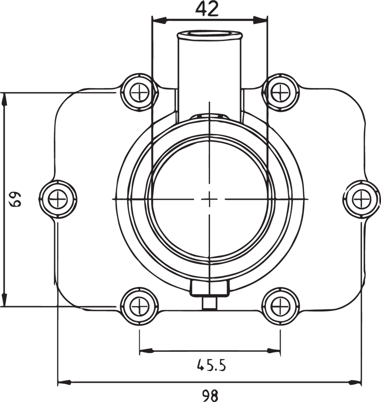Kimpex Carburetor Flange Ski-Doo Formula III 1997 301748