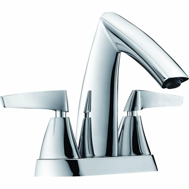 ALFI Brand AB1003-PC Faucet Two-Handle 4'' Centerset Bathroom, Chrome