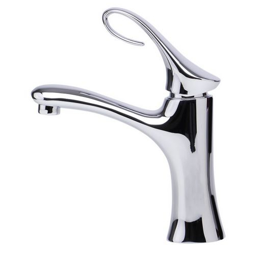 ALFI Brand AB1295-PC Single Lever Curled Bathroom Faucet, Polished