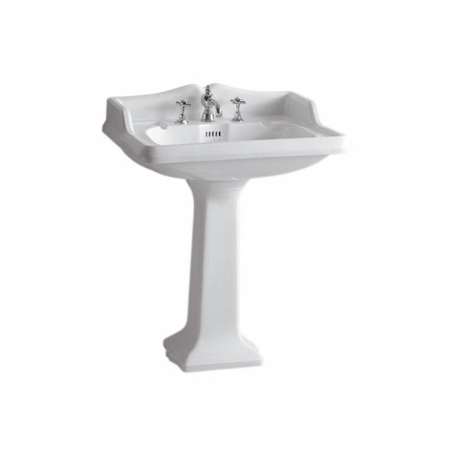 Whitehaus AR834-AR805-3H Isabella Collection Sink 28"