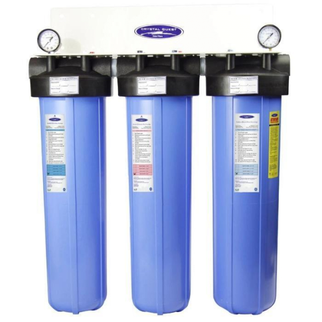 Crystal Quest CQE-WH-20017B Blue Water Filter, Arsenic Removal 1-1/4"