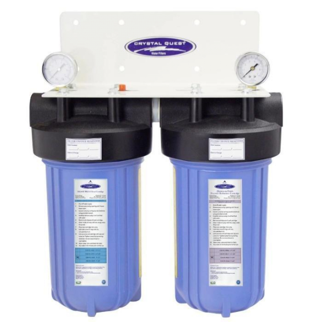 Crystal Quest CQE-WH-20019B Water Filter, Fluoride Removal, 1-1/4"