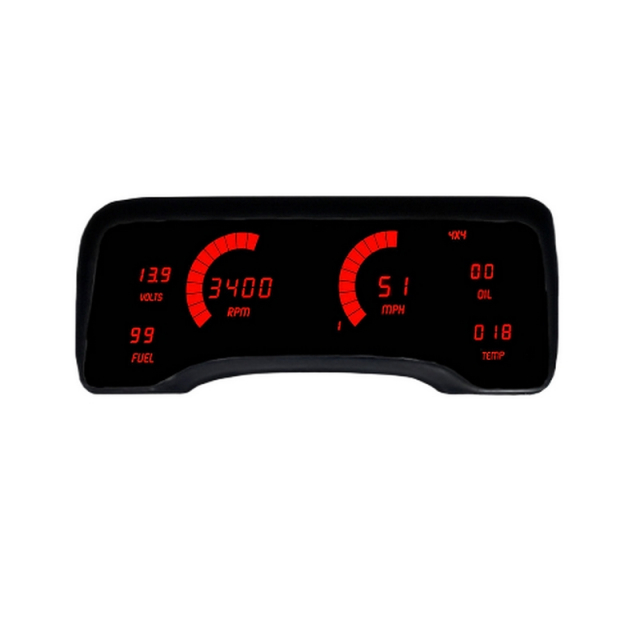 Intellitronix DP6015R 1997-2001 Jeep XJ LED Digital Gauge Panel
