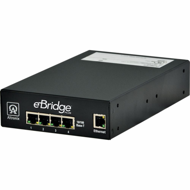 Altronix EBRIDGE4PCRX eBridge 4 Port Receiver 25Mbps Generates PoE+