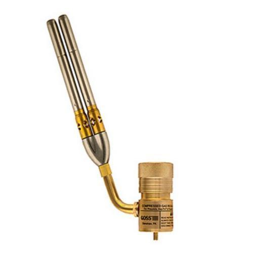 Goss GHT-200 Soldering Brazing Hand Torch with GHT-T2 Twin Tip