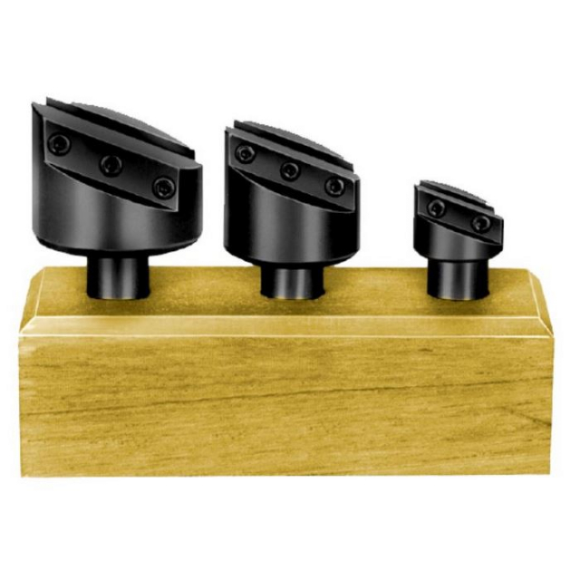 APT KTR8 Uno-Dex Fly Cutter Set, Triangle Inserted, R8 Shank