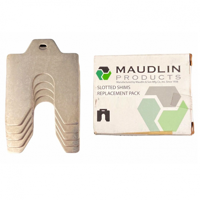 Maudlin MSC031-20 "C" 4" x 4" x 1/2" 304 Steel Thick Slotted Shim