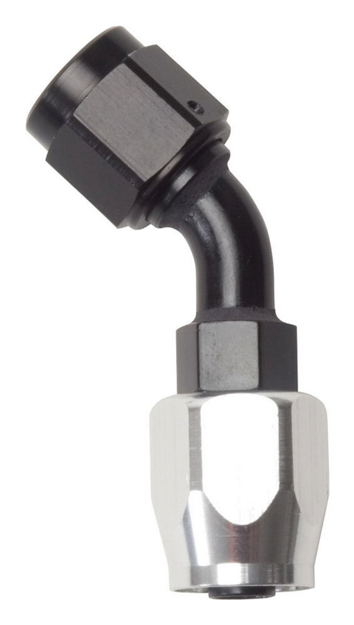 #12 45 Deg Hose End Black 610125