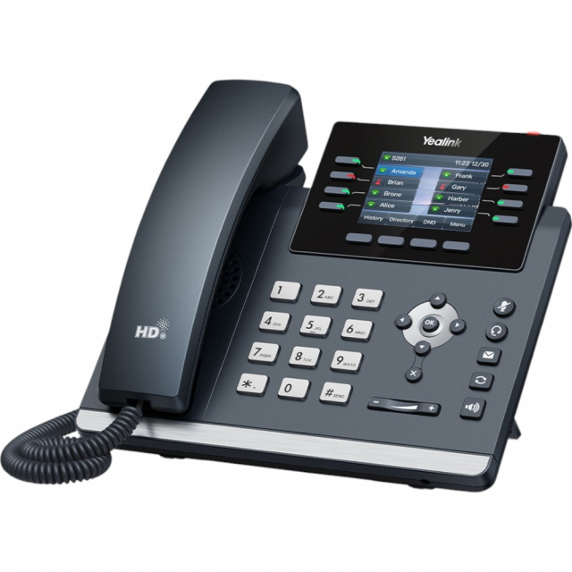 Yealink SIP-T44U-PWR Feature-Rich SIP Phone with PWR