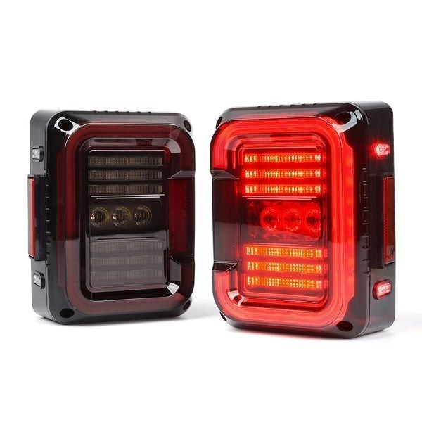 Xprite TL-JK-G9-SMK Inspire Series LED Taillights for Jeep Wrangler