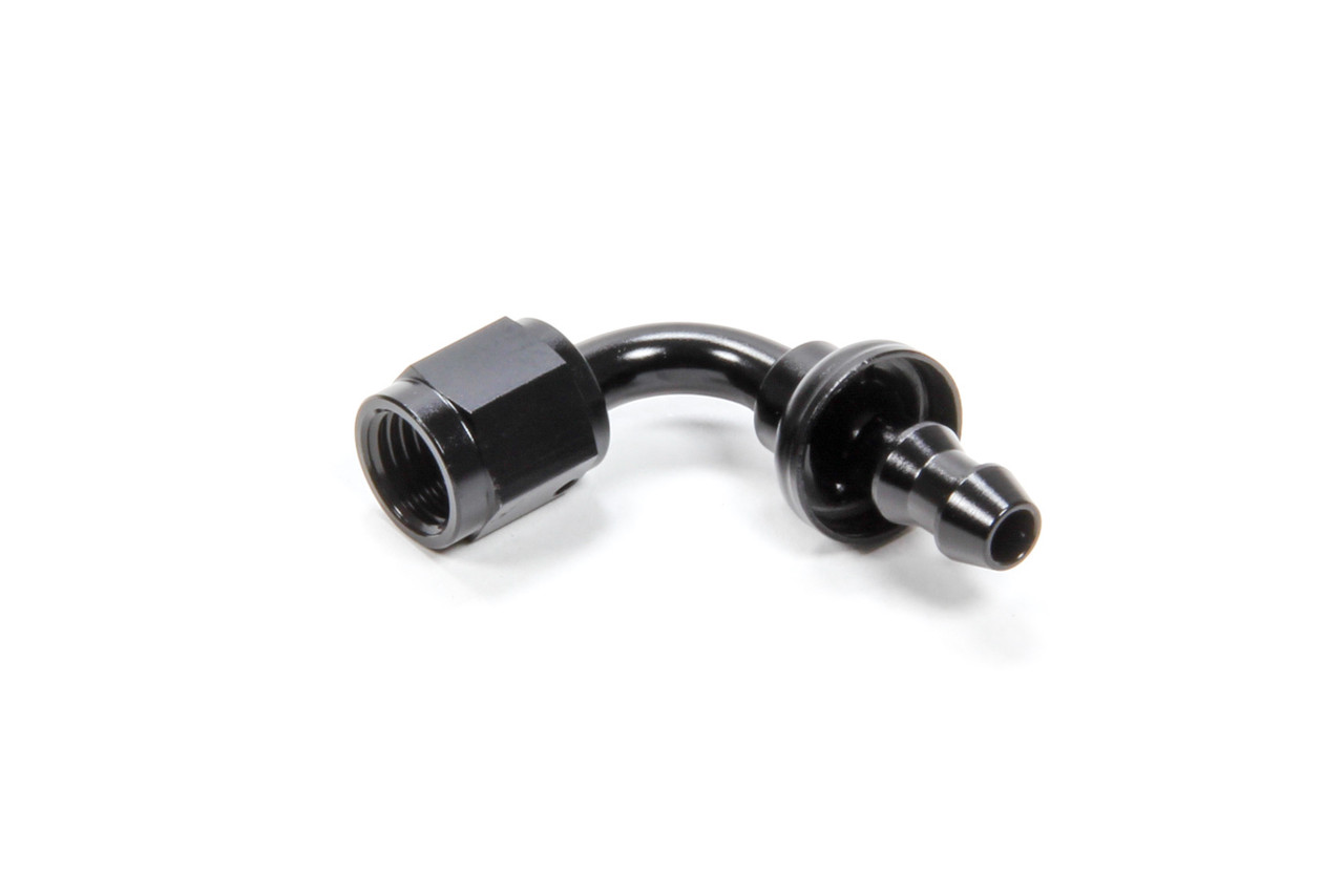#4 90 Degree Hose End Push Lock HF-19004BLK