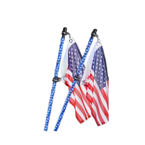 Xprite WHIP-5FT-SPIRAL-G3-B-2PC Spiral RGB LED Flag Pole Whip Light