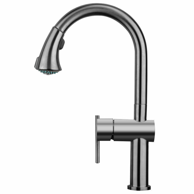 Whitehaus WHS1971-SK-GM Faucet Single-Hole with Pull Down Spray Head