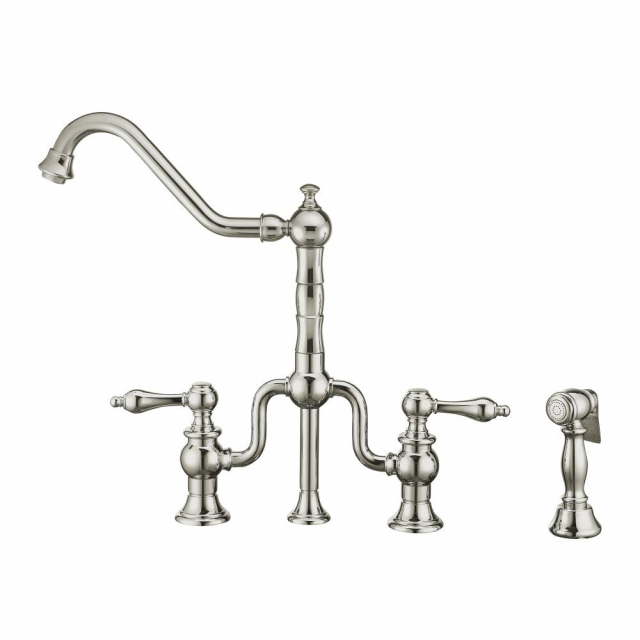 Whitehaus WHTTSLV3-9771-NT-C Faucet Twisthaus Plus Bridge Swivel