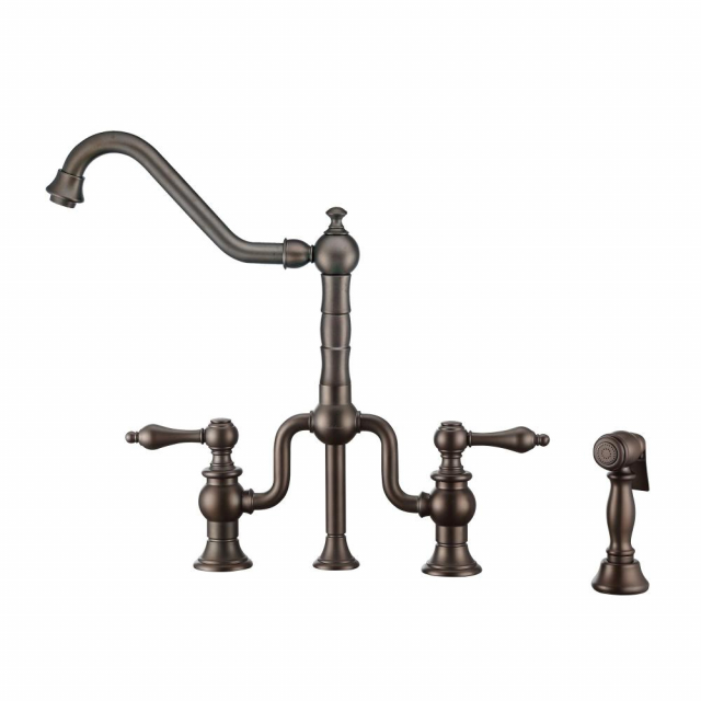 Whitehaus WHTTSLV3-9771-NT-ORB Twisthaus Plus Bridge Faucet Swivel