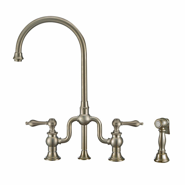 Whitehaus WHTTSLV3-9773-NT-BN Twisthaus Plus Bridge Faucet Swivel
