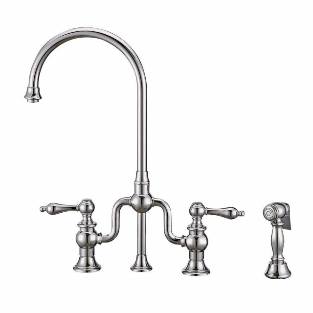 Whitehaus WHTTSLV3-9773-NT-C Faucet Twisthaus Plus Bridge Swivel